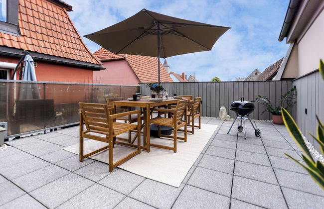 homie stay Badgasse - Fewos am Main mit Dachterrasse & Fahrradgarage - Foto 19