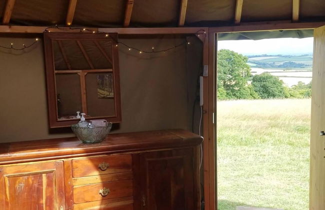 Roundhouse Yurt, Stunning Views, Totnes Dartmouth - Foto 14