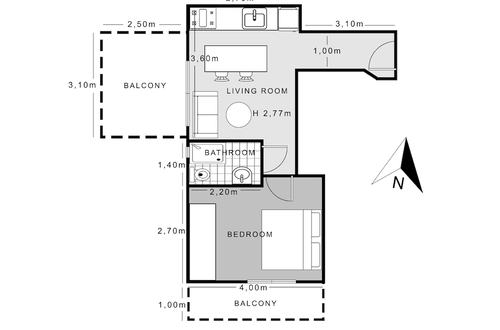 Photo 7 - Sanders Old Port - Precious 1-bdr. Apt. w/ Balcony