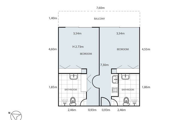 1 Bedroom Apartment With Balcony and Garden-view - Foto 13