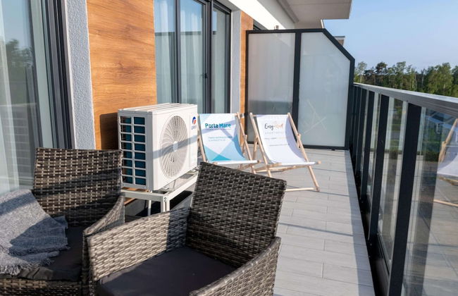 Apartment Overlooking the River, Sauna, Dziwnow - Foto 18