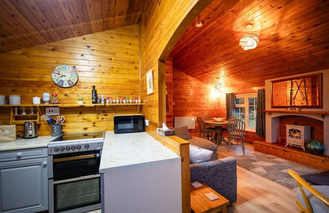 Cozy Log Cabin 346 - Rural Mid Wales - Foto 10