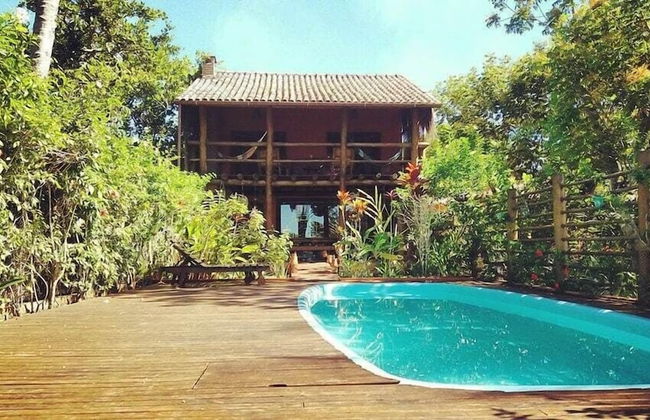 Casa de Temporada 4 Coqueiros, 16 Hóspedes, Piscina, 4 Suítes e Churrasqueira em Itacaré Bahia - Foto 4